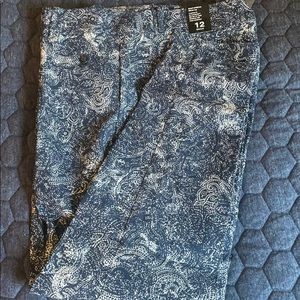 Th Limited Exact Stretch Skinny Leg Paisley